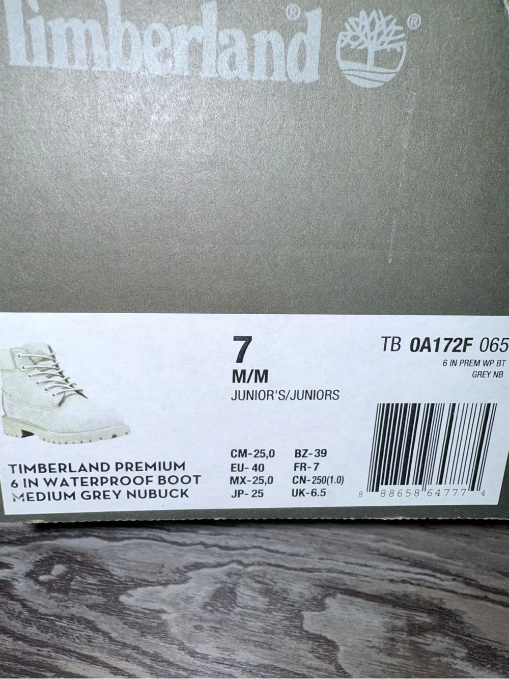 Timberland Gray Unisex Boots